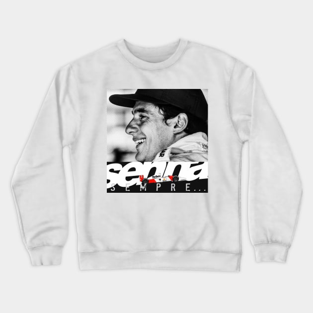 Ayrton Senna Crewneck Sweatshirt by workshop71